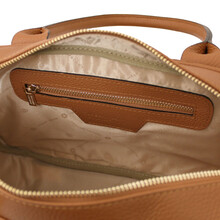 Stephany Leather handbag Cognac