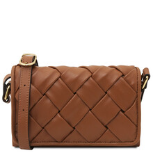 Tarte Leather shoulder bag Cognac