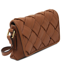 Tarte Leather shoulder bag Cognac