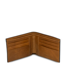 Exclusive 2 fold leather wallet for men Natural