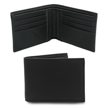 Exclusive 2 fold leather wallet for men Black
