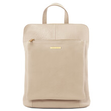 TL Bag Soft leather backpack for women Beige