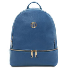 TL Bag Soft leather backpack Denim