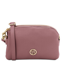 Lily Soft leather shoulder bag Lilac