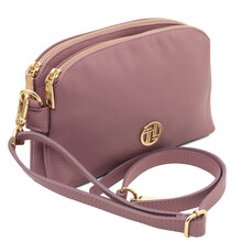 Lily Soft leather shoulder bag Lilac