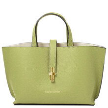 Agatha Leather handbag Lime Green