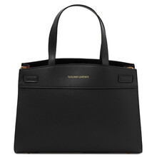 Musa Leather handbag Black