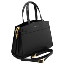 Musa Leather handbag Black