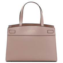 Musa Leather handbag Nude