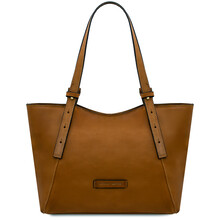 Libra Leather shoulder bag Natural