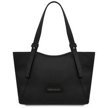 Libra Leather shoulder bag Black