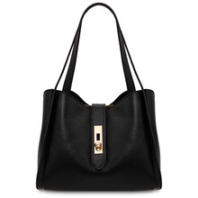 Soave Soft leather handbag Black