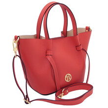 Legame Leather handbag - Small size Coral