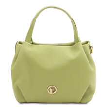 Nora Soft leather handbag Lime Green