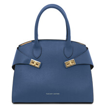 Coccola Leather handbag Denim