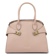 Coccola Leather handbag Nude