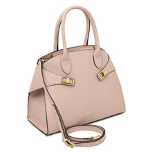 Coccola Leather handbag Nude