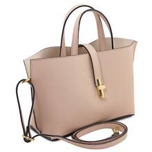 Agatha Leather handbag Nude
