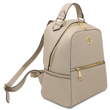 Prisma Soft leather backpack Light Taupe