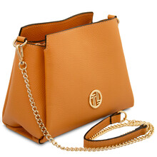 Abby Leather handbag Apricot