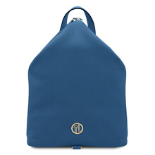 Dublin Soft leather backpack Denim