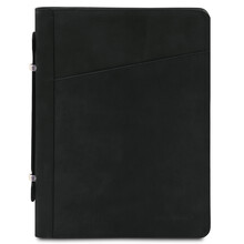 Costantino Leather document case with handle Black