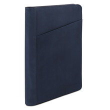 Tiberio Leather document case Dark Blue