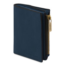 Exclusive leather wallet for men Dark Blue
