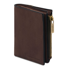 Exclusive leather wallet for men Dark Brown