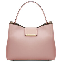 Clio Leather secchiello bag Nude