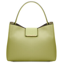 Clio Leather secchiello bag Lime Green