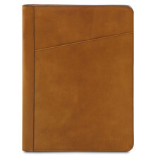Augusto Leather document case with ring binder Natural