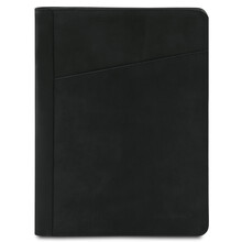 Augusto Leather document case with ring binder Black