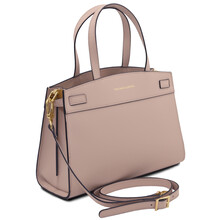 Musa Leather handbag Nude