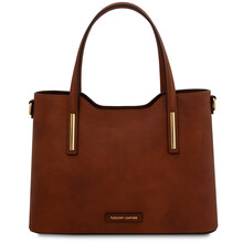 Olimpia Leather tote Brown