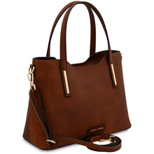 Olimpia Leather tote Brown