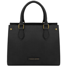 Dama Leather handbag Black