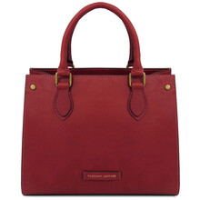 Dama Leather handbag Red