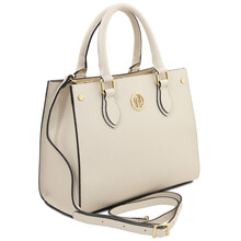 Croque Leather handbag Beige