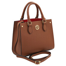 Croque Leather handbag Cognac