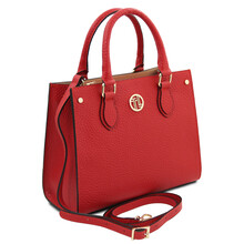 Croque Leather handbag Lipstick Red