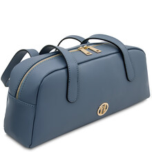 Eclaire Leather shoulder bag Denim