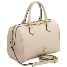 Barrique Leather duffle bag Beige