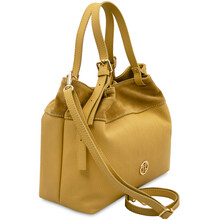 Diade Soft leather shopping bag Yellow