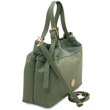 Diade Soft leather shopping bag Mint Green