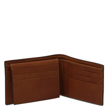 Exclusive 3 fold leather wallet for men Brown