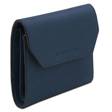 Exclusive leather wallet Dark Blue
