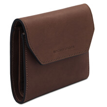 Exclusive leather wallet Dark Brown
