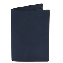 Leather passport cover Dark Blue