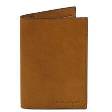Leather passport cover Natural